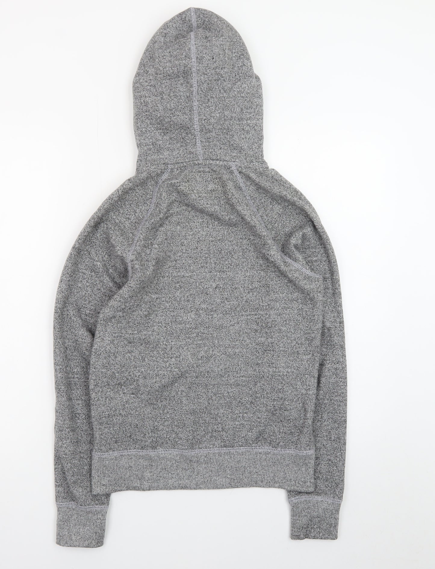 Roots Women's Grey Pullover Hoodie XXS Cotton Blend Logo Design