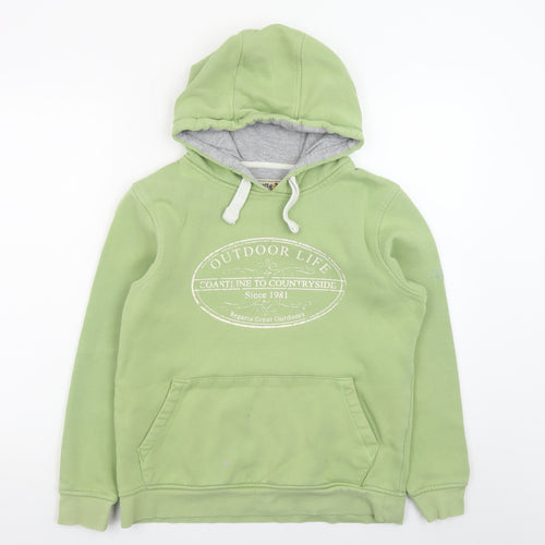 Regatta Great Outdoors Women's Green Pullover Hoodie UK 12