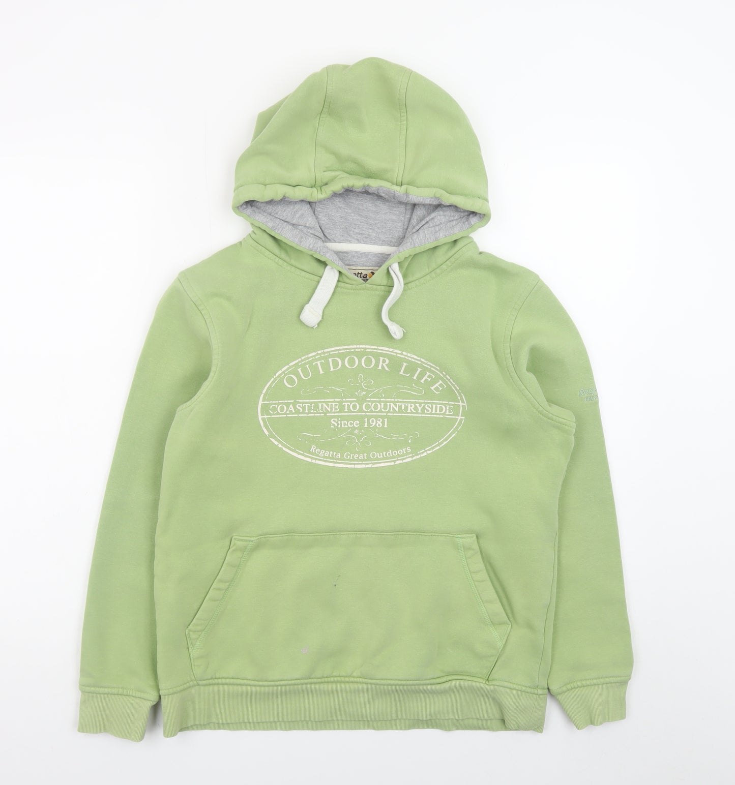 Regatta Great Outdoors Women's Green Pullover Hoodie UK 12