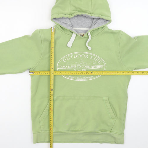 Regatta Great Outdoors Women's Green Pullover Hoodie UK 12