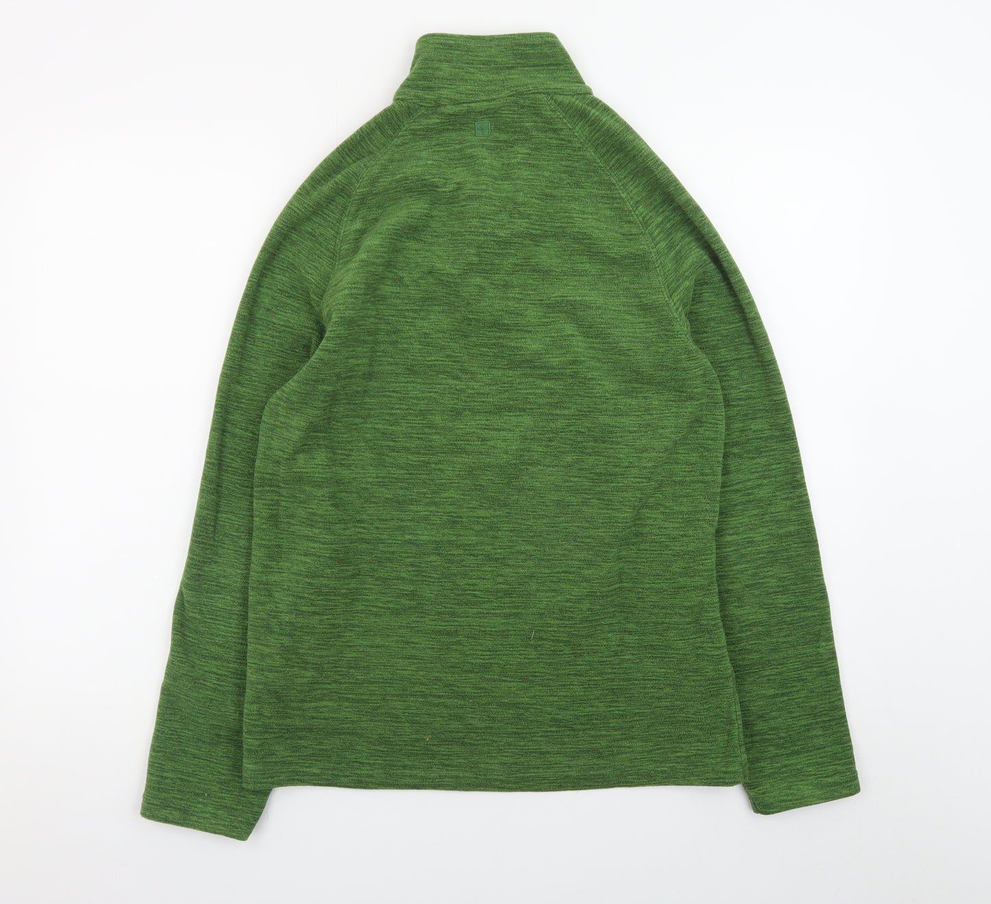 Mountain Warehouse Men's Green 1/4 Zip Fleece Pullover Sweatshirt S