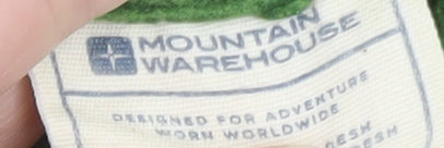 Mountain Warehouse Men's Green 1/4 Zip Fleece Pullover Sweatshirt S