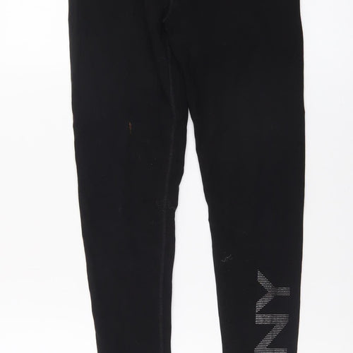 DKNY Women’s Black XS Ankle Length Logo Sport Leggings