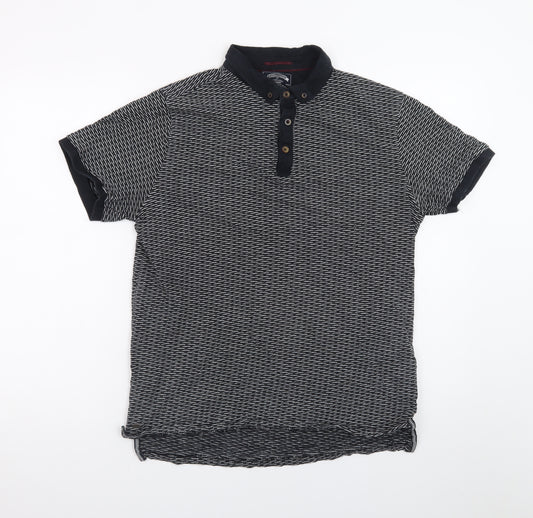 Kensington Eastside Men's Black Short Sleeve Polo Shirt Size L