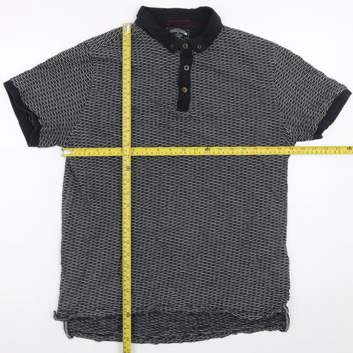 Kensington Eastside Men's Black Short Sleeve Polo Shirt Size L