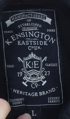 Kensington Eastside Men's Black Short Sleeve Polo Shirt Size L