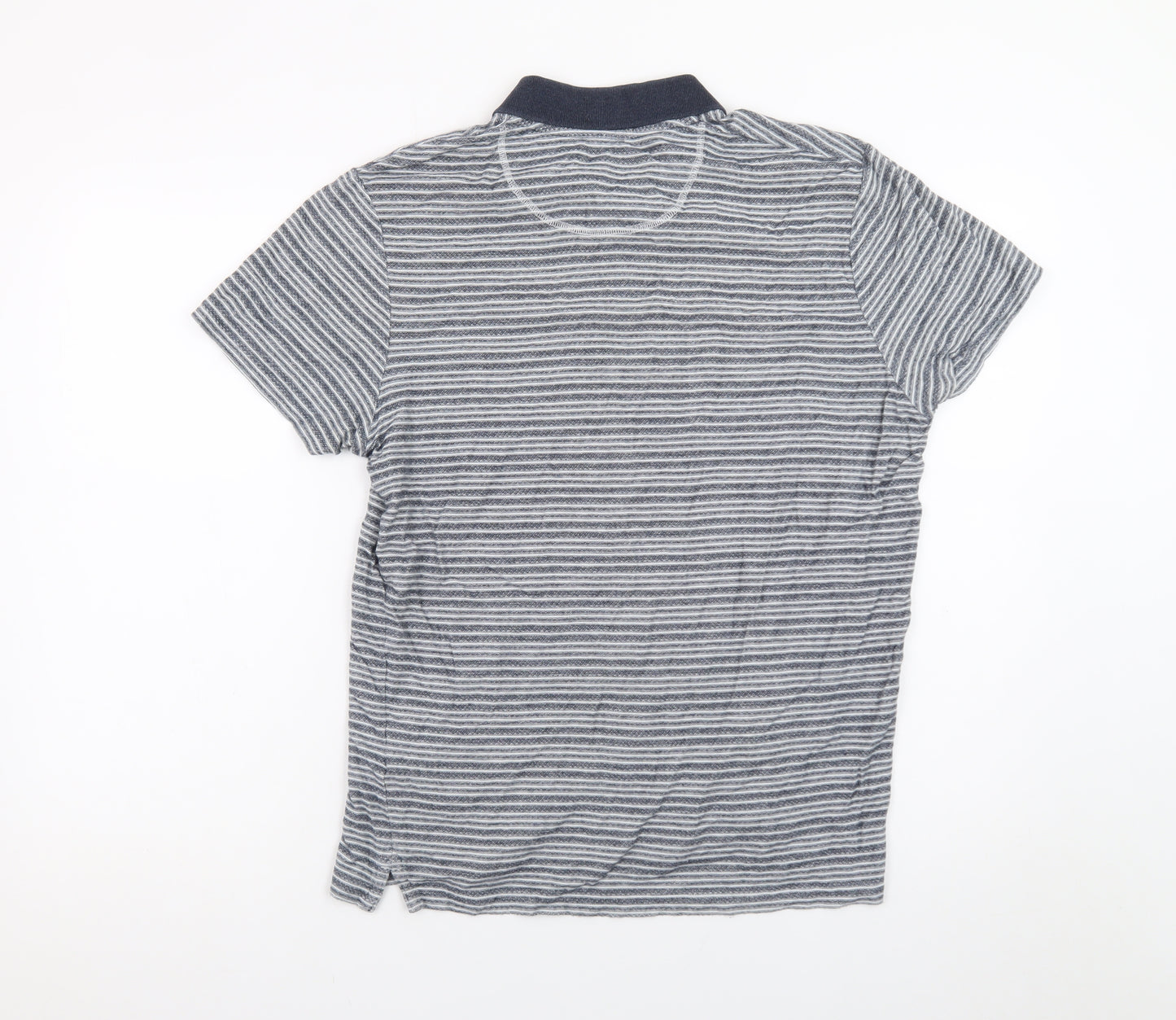 Jack & Jones Originals Men's Blue Striped Polo Shirt XL
