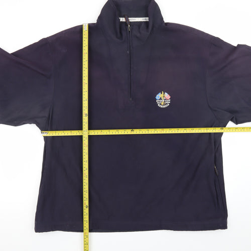 ProQuip Men's Navy Short Sleeve 1/4 Zip Windshield Golf Sweatshirt XL