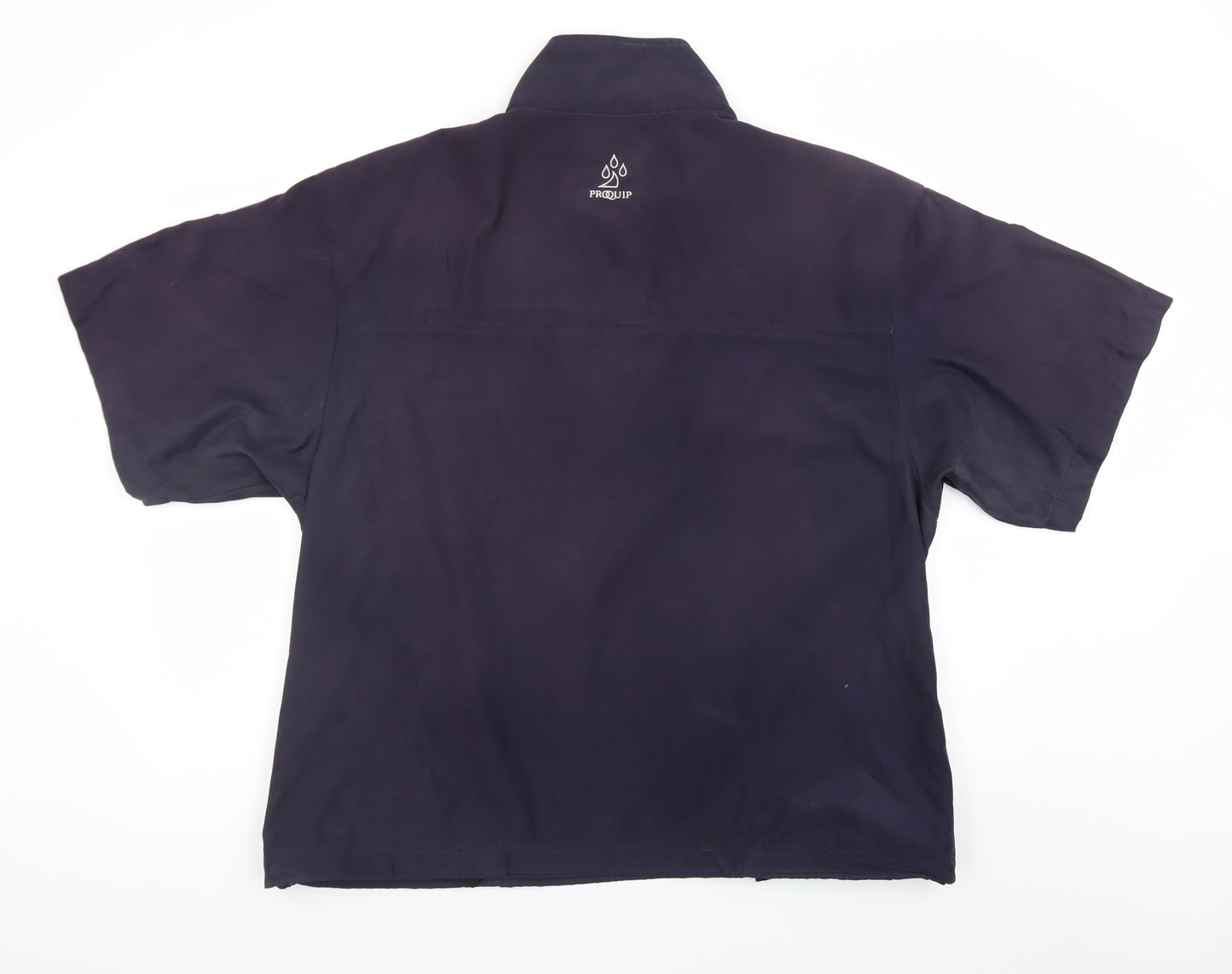 ProQuip Men's Navy Short Sleeve 1/4 Zip Windshield Golf Sweatshirt XL