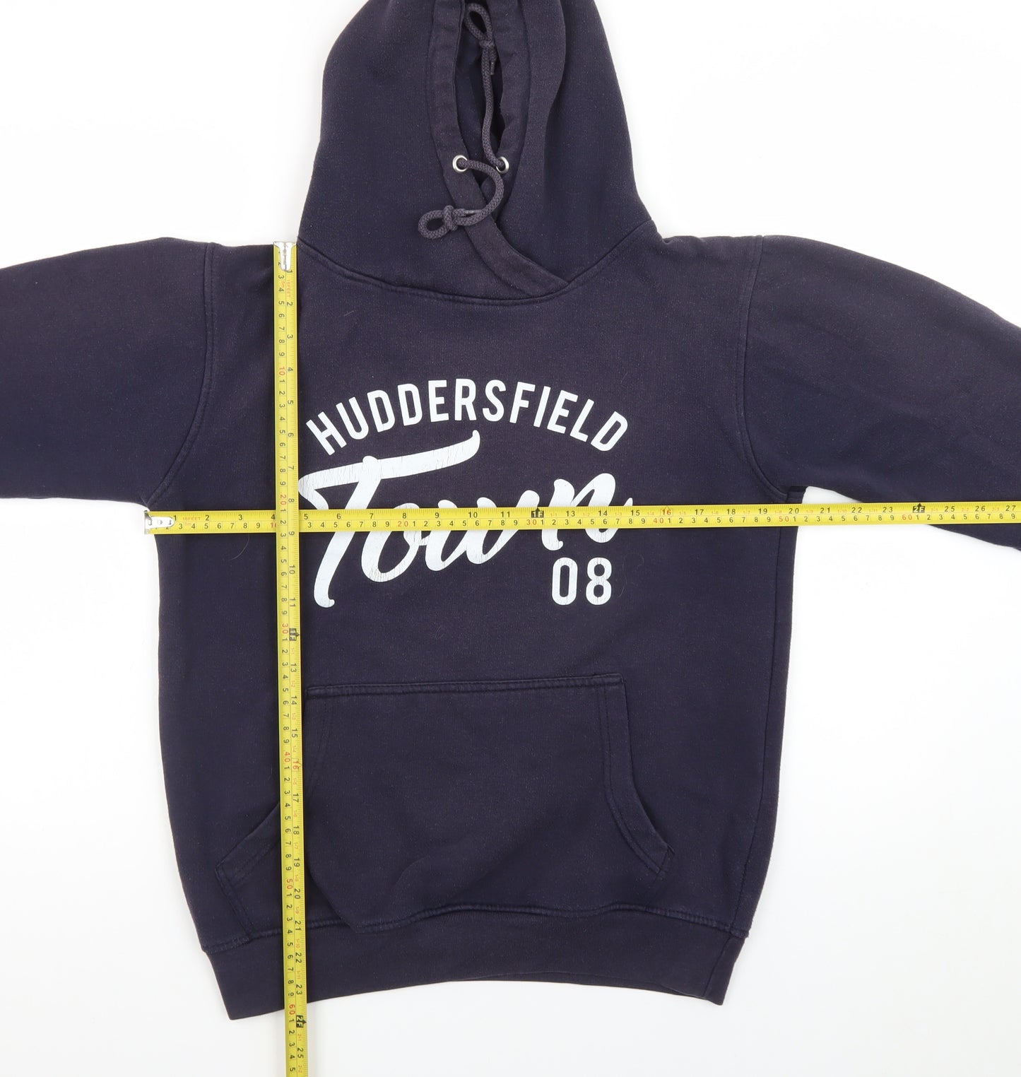 Huddersfield Town Womens Navy Hoodie Size 12 Pullover Cotton Blend