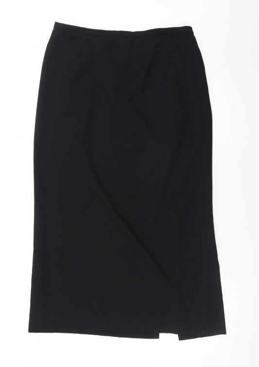 Debenhams Women Black Size 14 Pencil Skirt Formal Workwear