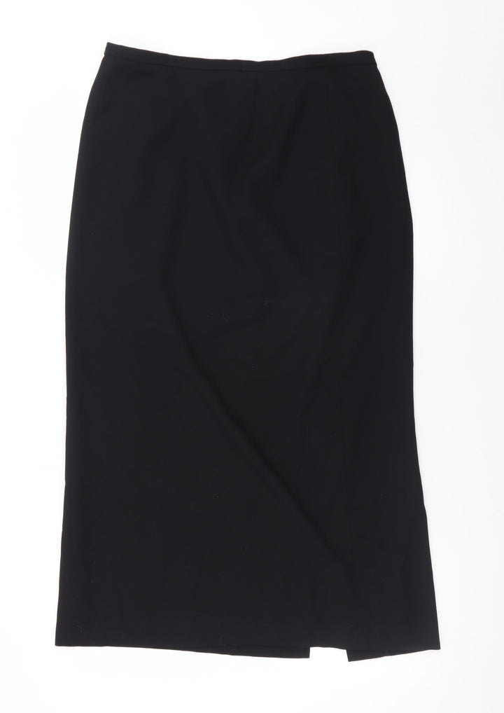 Debenhams Women Black Size 14 Pencil Skirt Formal Workwear