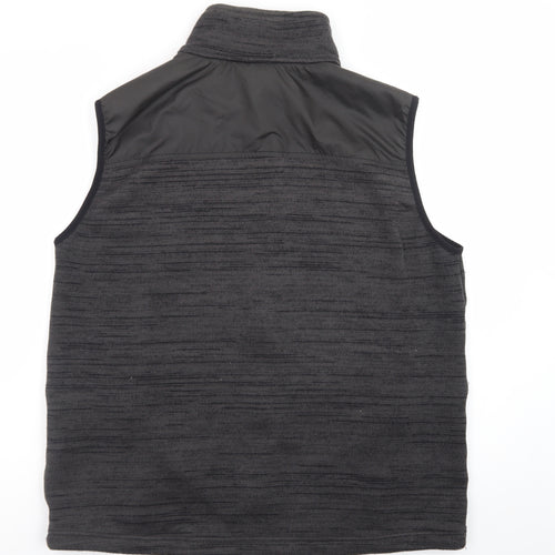 Jack Wolfskin Mens Grey Fleece Bodywarmer Waistcoat L 40in