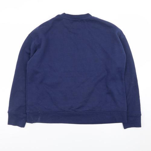 Disney Women Navy Blue Eeyore Sweatshirt Size S 10/12 Crew Neck