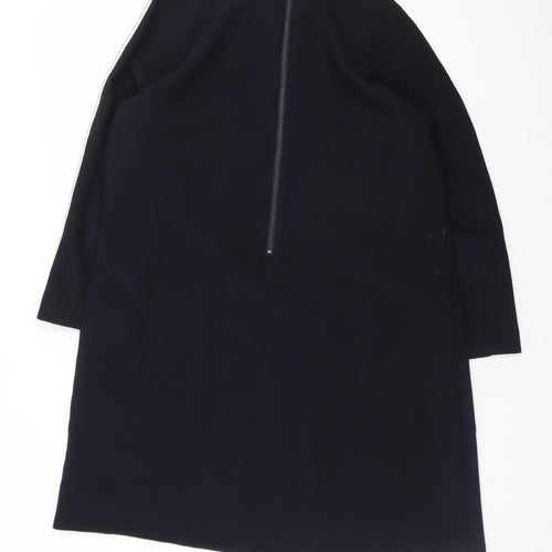 Mint Velvet Women Black Shift Dress Size 18 3/4 Sleeve Knee Length
