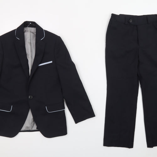 1880 Club Boys Black 7-8 Years Formal Two Piece Trouser Suit