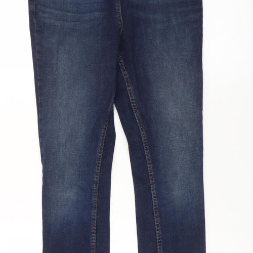 Next Womens Blue Skinny Jeans Size 8 Regular Stretch Denim