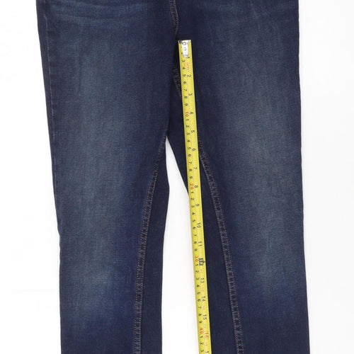 Next Womens Blue Skinny Jeans Size 8 Regular Stretch Denim