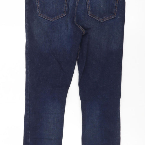 Next Womens Blue Skinny Jeans Size 8 Regular Stretch Denim