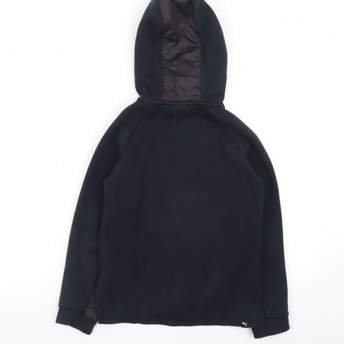 Puma Boys Black Full Zip Fleece Hoodie 7-8 Years