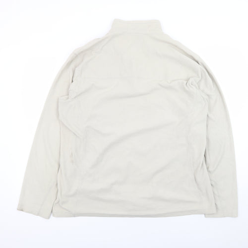 Columbia Men's Beige Fleece 1/4 Zip Pullover Sweatshirt XL