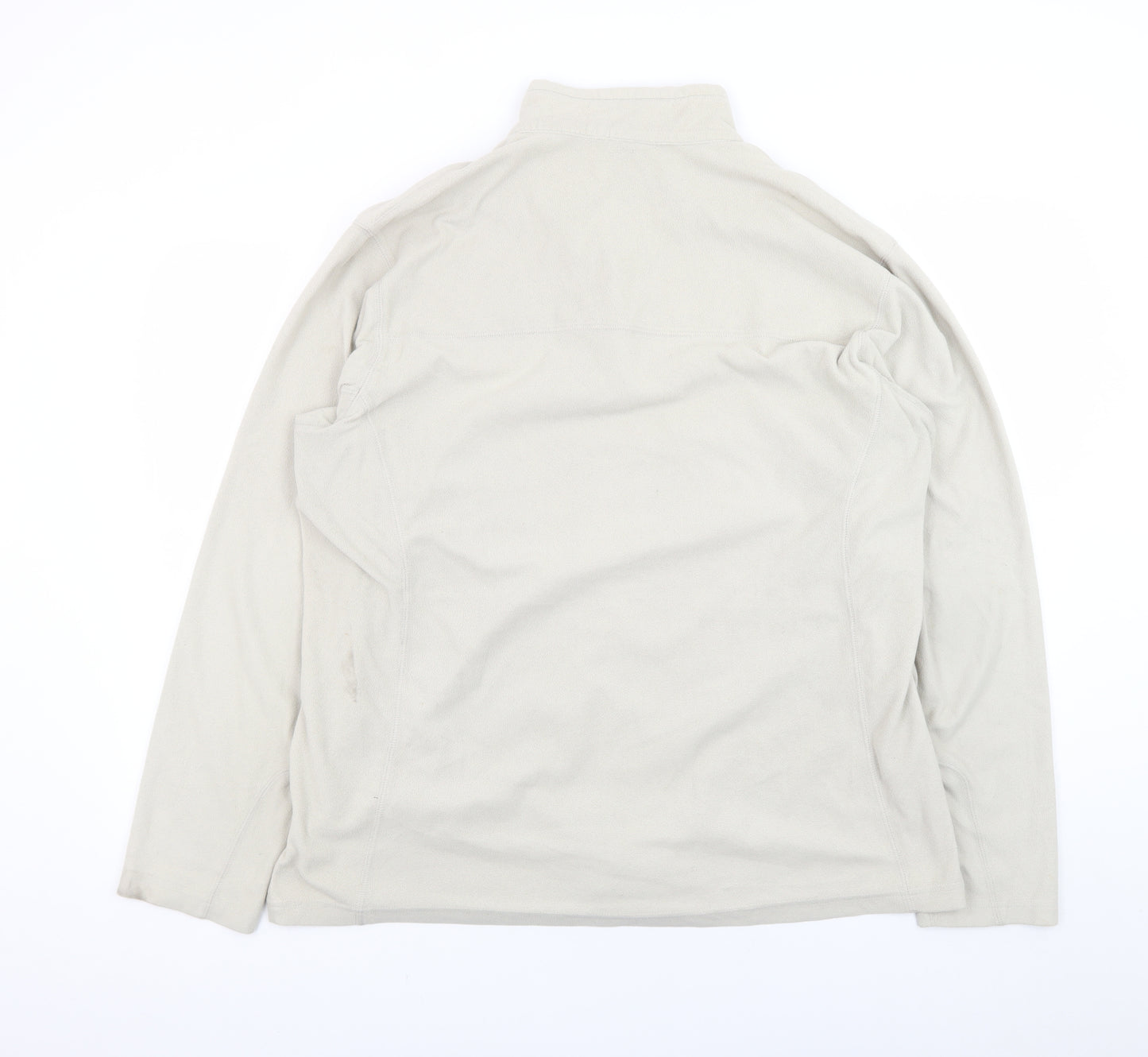 Columbia Men's Beige Fleece 1/4 Zip Pullover Sweatshirt XL
