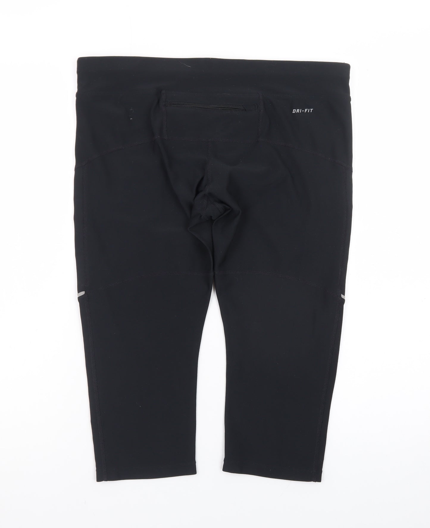 Nike Women's Black Dri-Fit Capri Leggings Size L Stretch Running