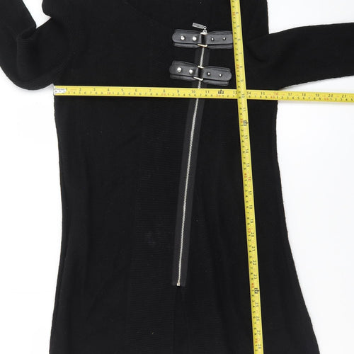 Star by Julien Macdonald Womens Black Size 12 Bodycon Knit Dress