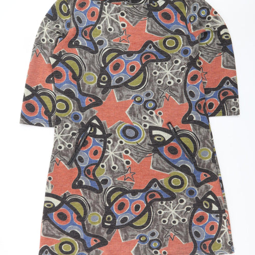 Vegas Collection Women Multicoloured XL Shift Dress Retro Print