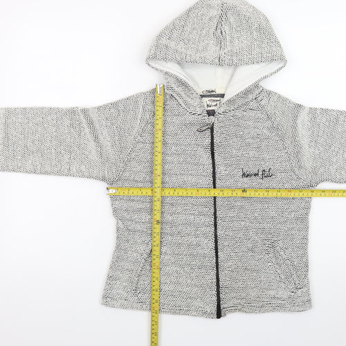 Weird Fish Womens Grey Full Zip Hoodie Medium Cotton Blend