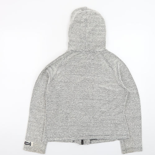 Weird Fish Womens Grey Full Zip Hoodie Medium Cotton Blend