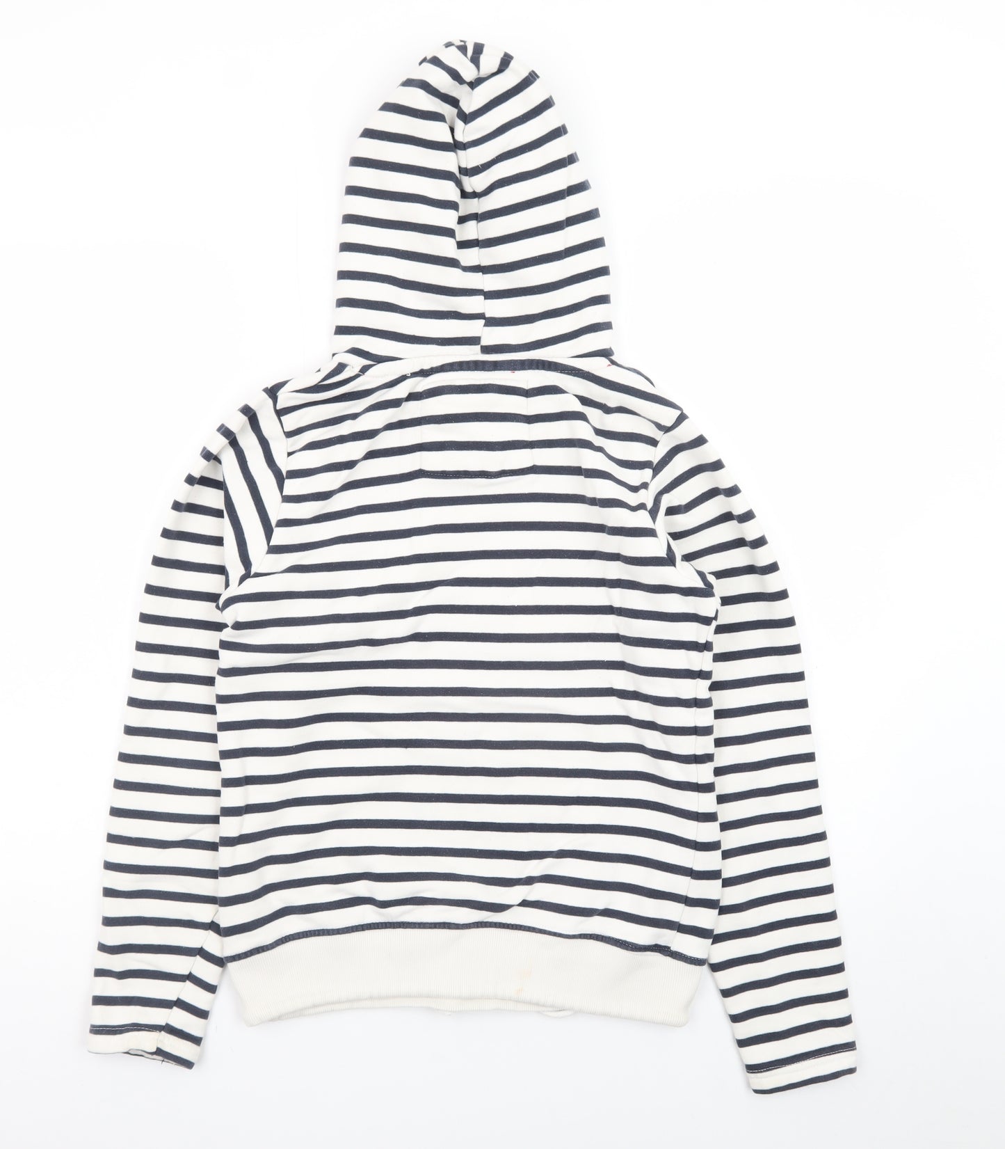 Lansdown Womens Navy & White Striped Hoodie Size 12 Cotton Blend
