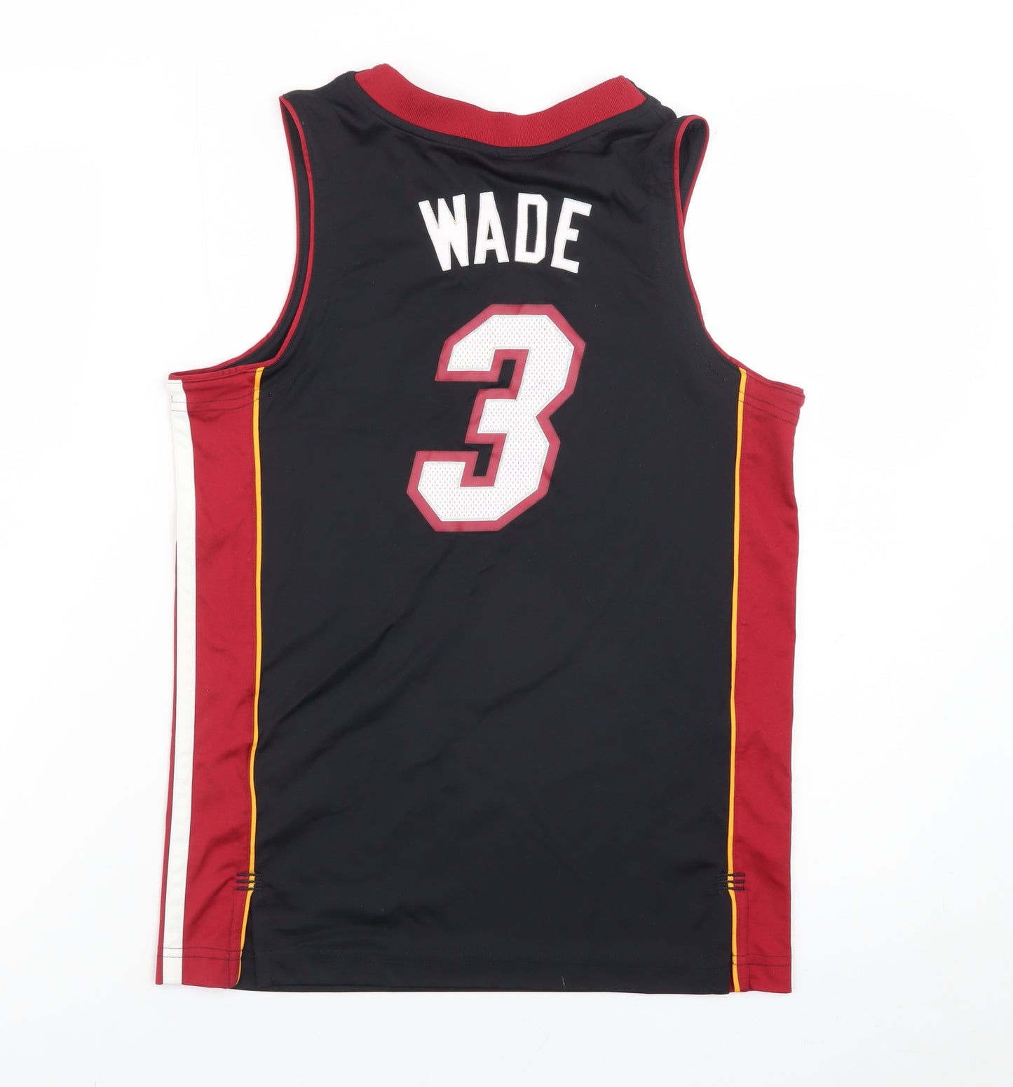 Adidas Boys Black Miami Heat Basketball Jersey Tank Top 11-12 Years
