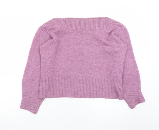 Marks and Spencer Women's Purple Knit Pullover Jumper Size S
