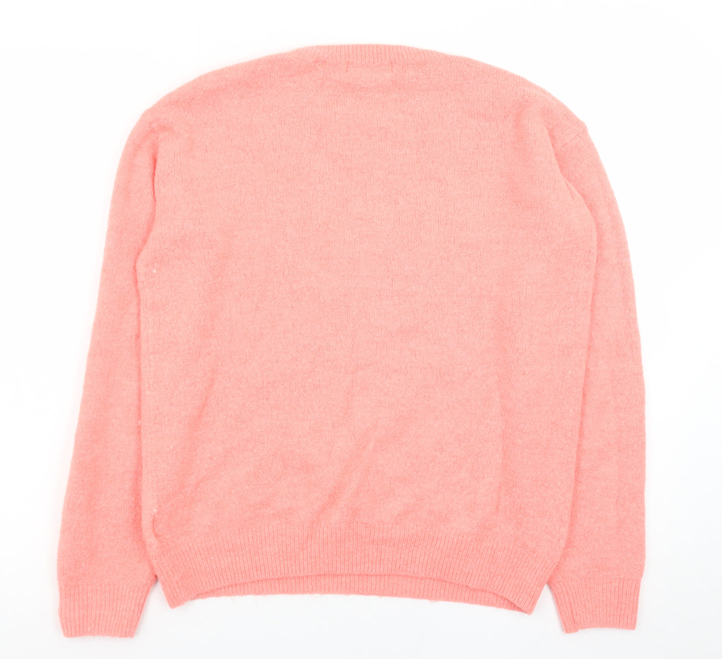 L.O.G.G. Womens Pink Mickey Mouse Crew Neck Pullover Jumper Size 8
