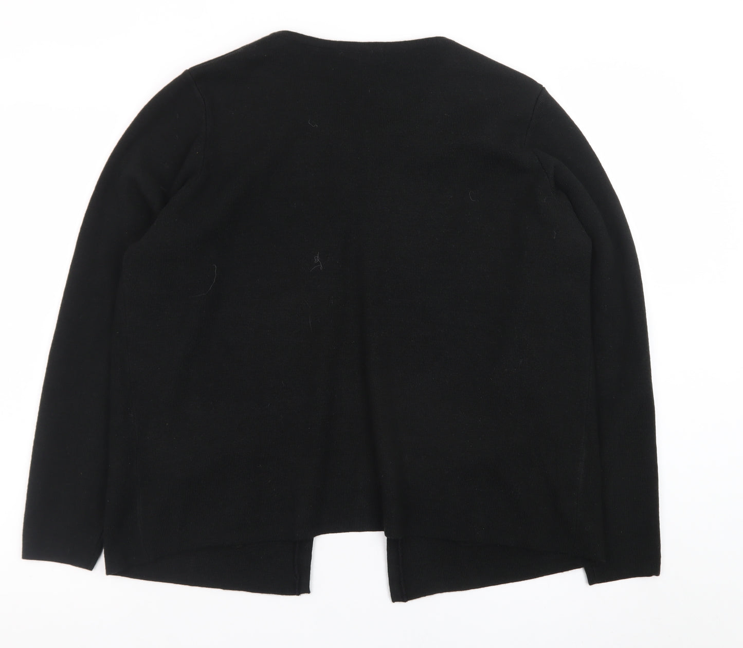 Marks and Spencer Women Black Size 18 Cardigan with Beaded Trim