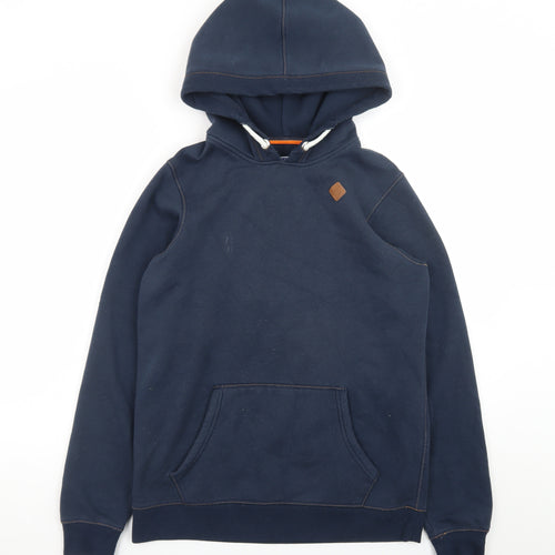 Jack & Jones Boys Navy Blue Pullover Hoodie 16 Years Cotton Blend Casual
