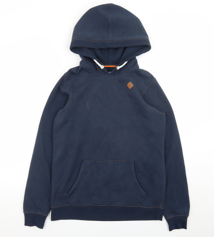 Jack & Jones Boys Navy Blue Pullover Hoodie 16 Years Cotton Blend Casual