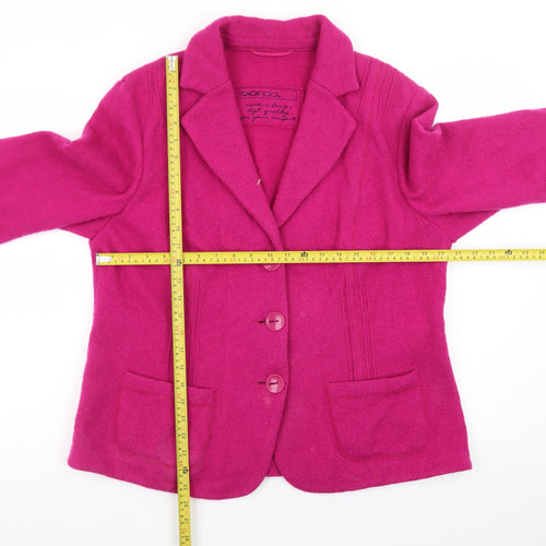 Bianca Women’s Fuchsia Wool Blazer Jacket Size 18 Classic Style