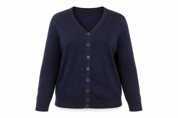 Gap Womens Blue Cotton V-Neck Button Cardigan Size L