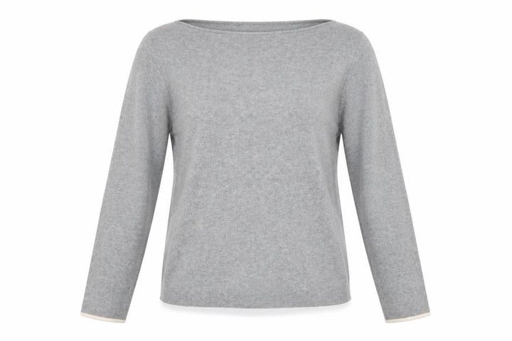 Gap Womens Grey Medium Pullover Jumper Boat Neck Knit