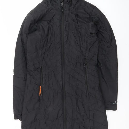 Icebreaker Women’s Black XS Long Hooded Puffer Coat
