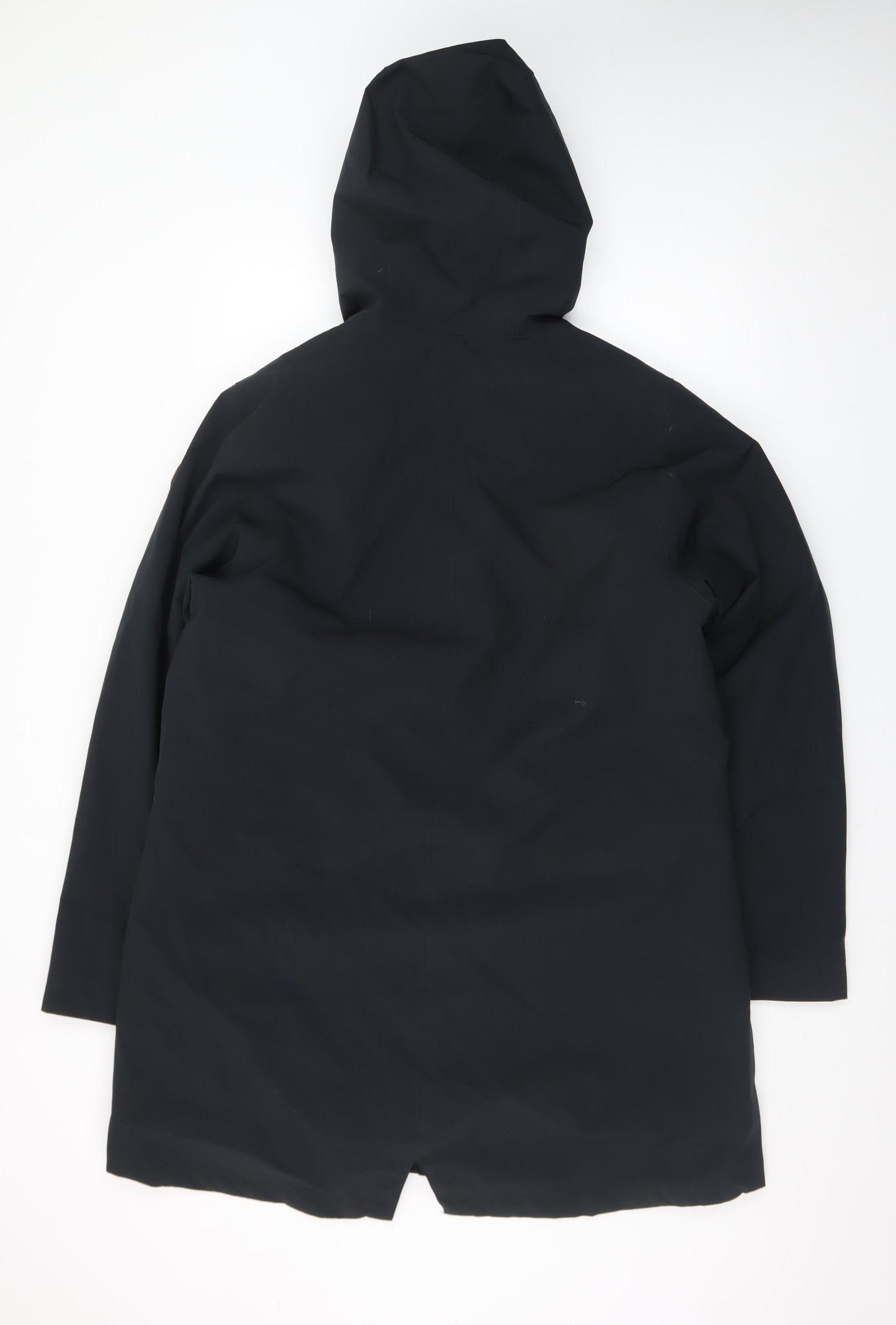 Trespass Womens Black Waterproof Long Hooded Rain Coat XL