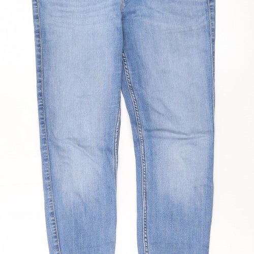 Lee Women’s Blue Skinny Jeans Size 16 Mid Rise Stretch Denim