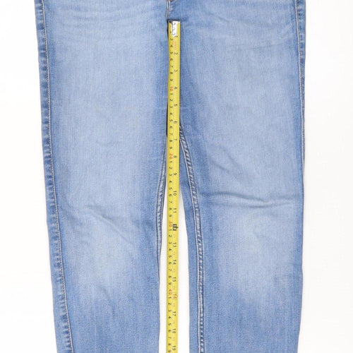 Lee Women’s Blue Skinny Jeans Size 16 Mid Rise Stretch Denim