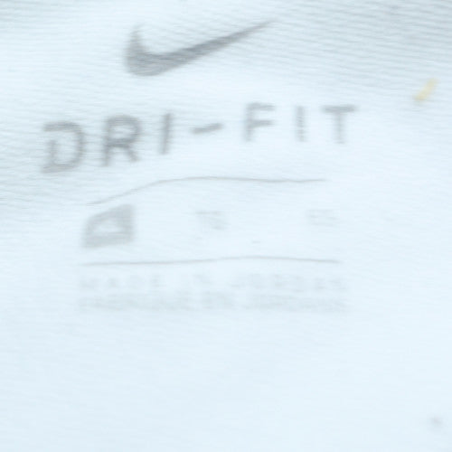 Nike Men's White Dri-FIT Long Sleeve Athletic T-Shirt Size S