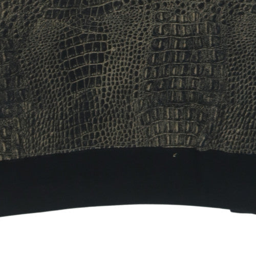 Adidas Womens Black Crocodile Print Crew Neck Sweatshirt UK 8