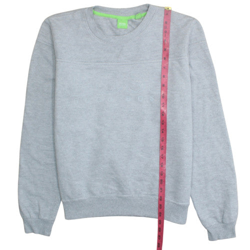 Hugo Boss Men’s Grey Logo Pullover Sweatshirt Size M