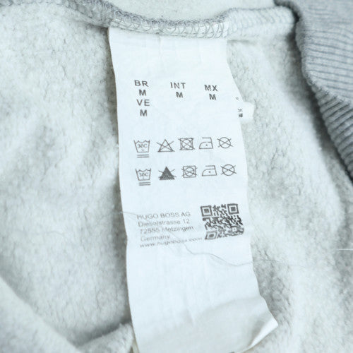 Hugo Boss Men’s Grey Logo Pullover Sweatshirt Size M