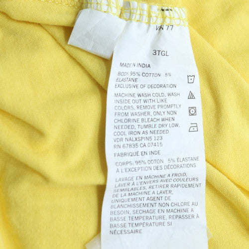 Nautica Men's Yellow V-Neck Deck T-Shirt 3XLT Cotton Stretch